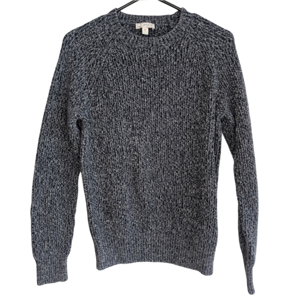 Gap Women's Size Small Gray Thick Cable Knit Long‎ Sleeve Sweater 100% Cotton